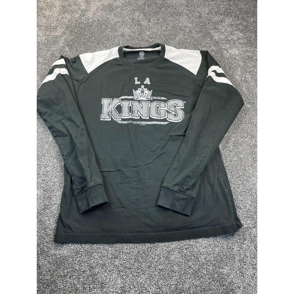NHL Shirt Mens Large 42/44 Los‎ Angeles Kings USA Crew Neck Long Sleeve Pullover